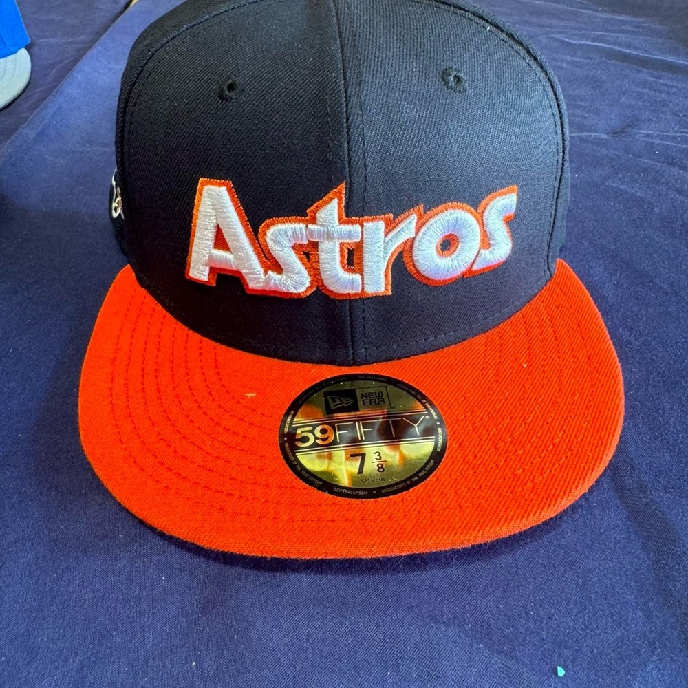 Astros New Era fitted hat 45th anniversary exclusive brand new size 7 3/8